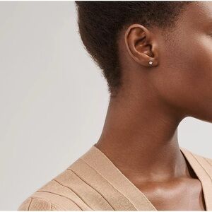 Tiffany Solitaire Diamond Stud Earrings 22 ctw